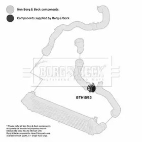 BORG & BECK bth1593 -  Трубка нагнетаемого воздуха